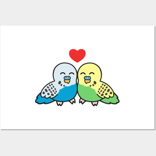 Budgie Love Posters and Art